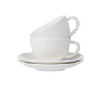 24h white cup & saucer