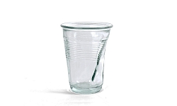 Glass Crinkled Cup